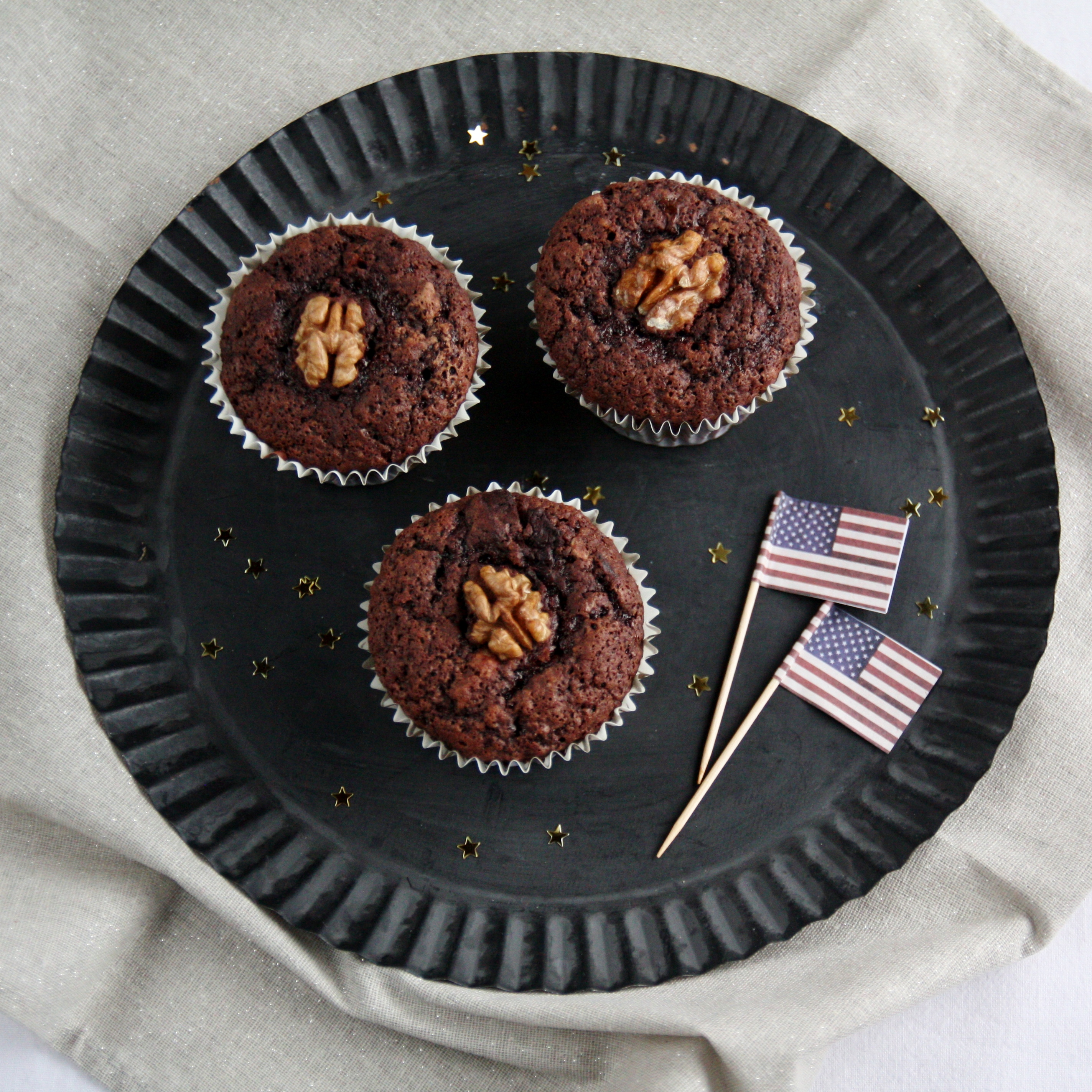Muffin al triplo cioccolato