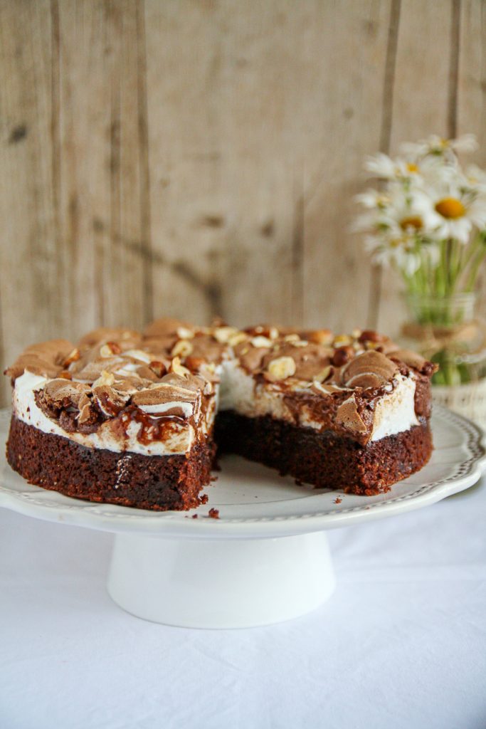 Torta al cioccolato e meringa