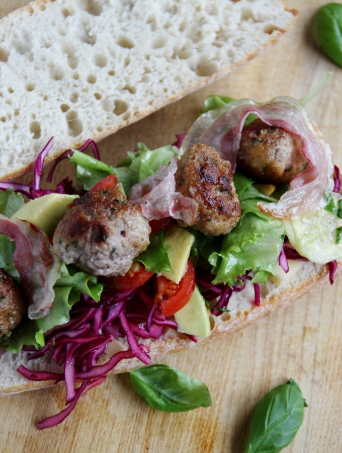 Panino con polpettine e pancetta di Jamie Oliver