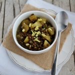 Zuppa di lenticchie di Puy e patate al curry