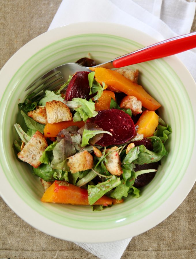 Panzanella autunnale: ricetta con la zucca