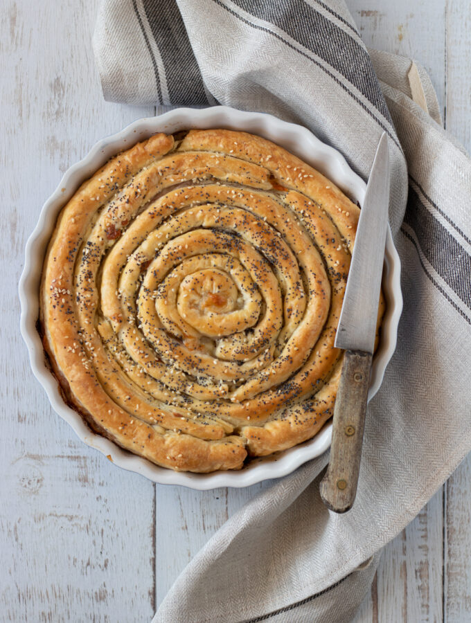 torta salata a spirale