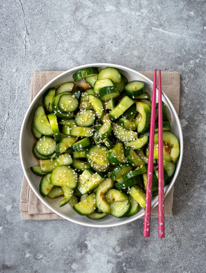 Insalata di cetrioli asiatica